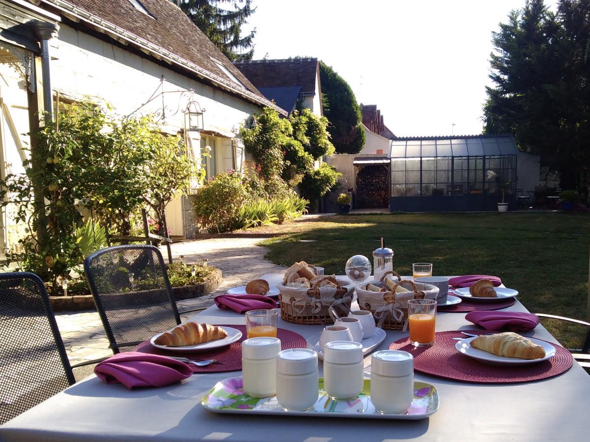 La Grange Dimiere, Pres De Tours Bed & Breakfast Saint-Genouph Bagian luar foto